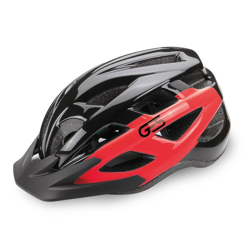 CASCO "VARIK", NEGRO/ROJO