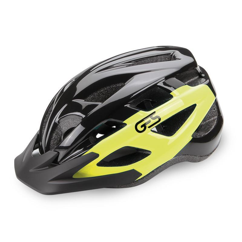 CASCO "VARIK", NEGRO/AMARILLO FLUOR