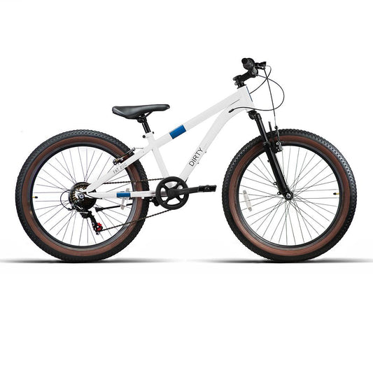 BICI 26" NIÑO ACERO "FAT200" 1x7VEL C/SUSP BLANCA 2025