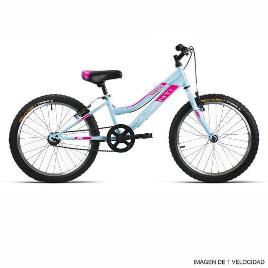 BICI 20" NIÑA CELESTE/FUXIA 5 VEL 2023