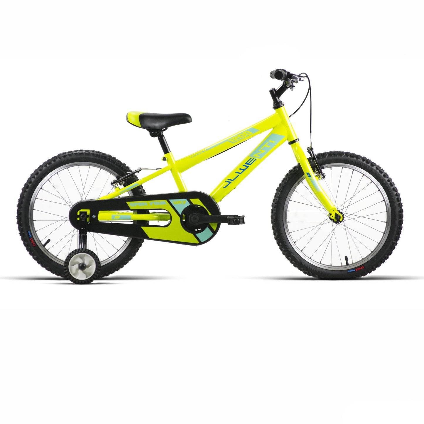 BICICLETA JL WENTI 18" NIÑO AMARILLO/NEGRO "1200"