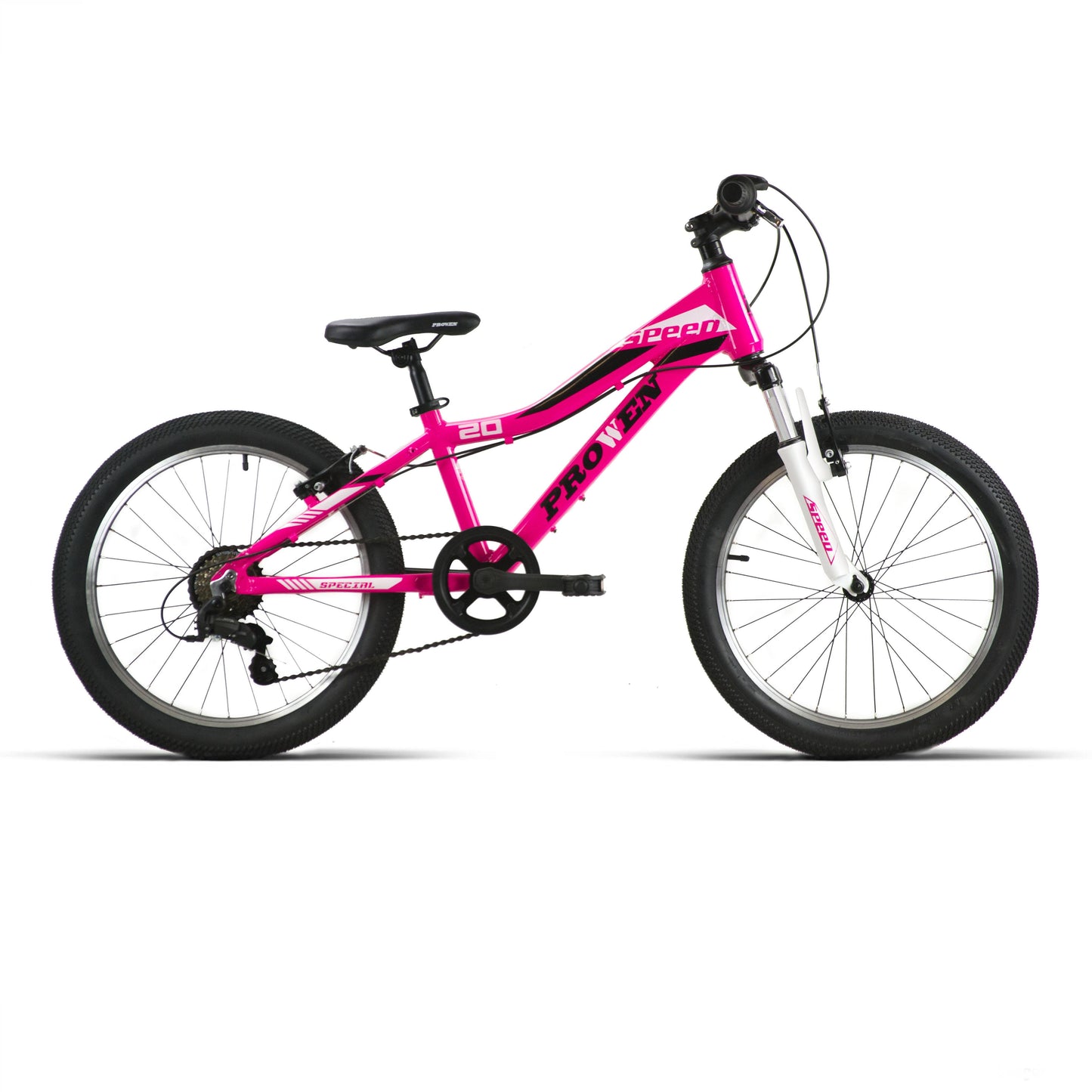 BICICLETA JL WENTI 20" NIÑA ALUM. ROSA "PROWEN" 6VEL SUSP