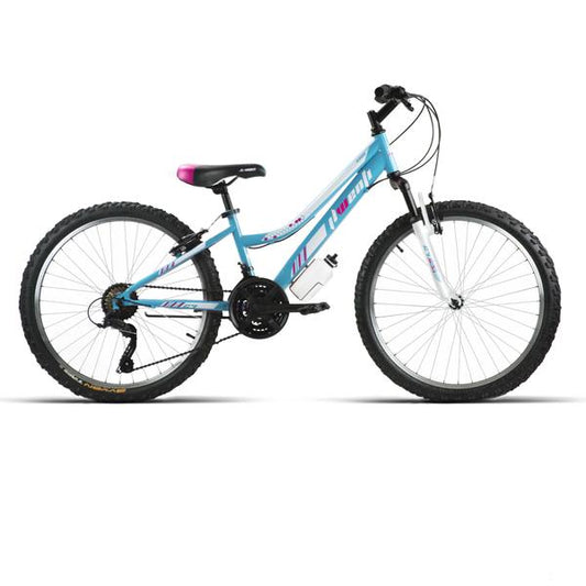 BICI 26" MTB MUJER ACERO "MICROSIFT" C/SUSP CELESTE 21VEL