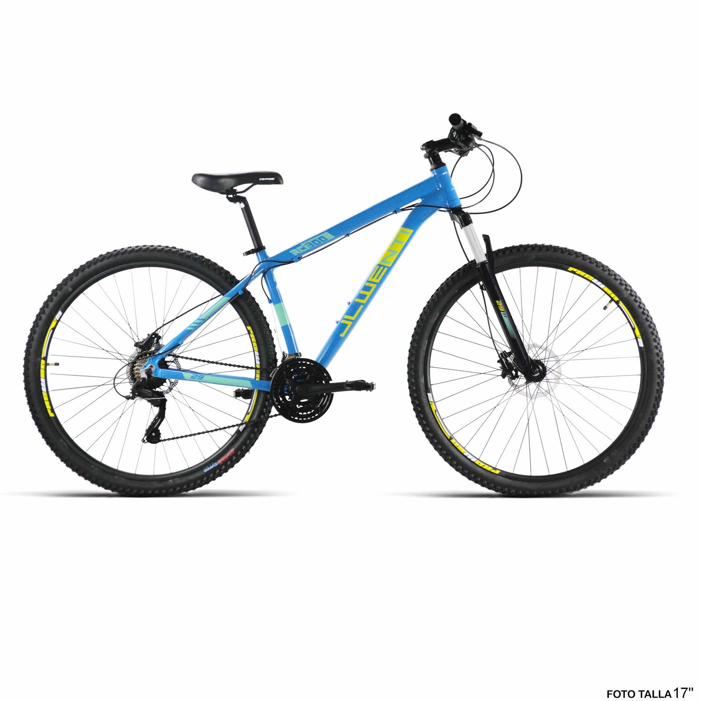 BICICLETA JL WENTI 29" ALUM AZUL F/D HIDRA. "RC300" MICROSIFT 21VEL T-17